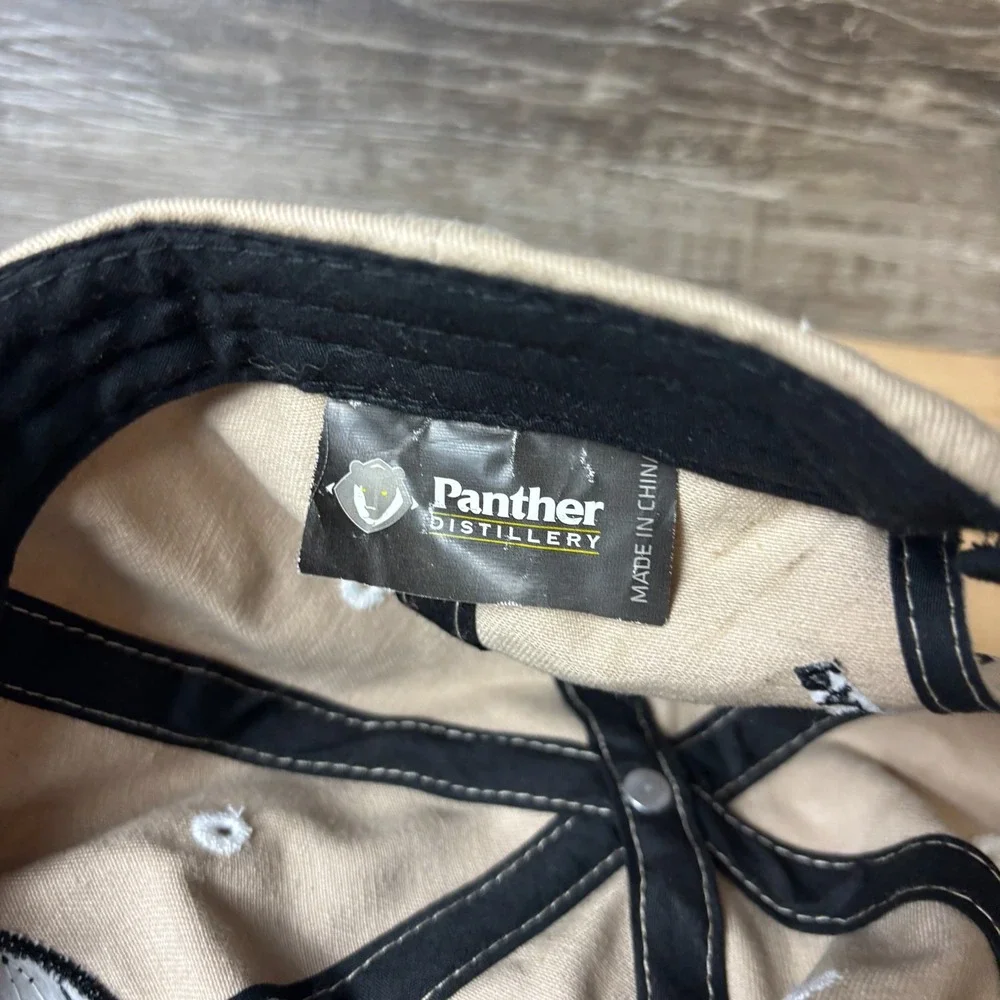 Panther Distillery Hat Cap Strap Back Brown Adjustable